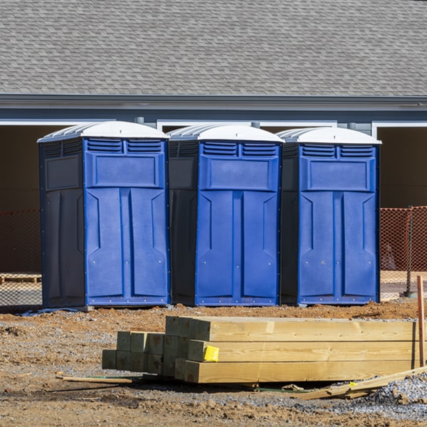 what is the expected delivery and pickup timeframe for the portable toilets in Taylorsville CA